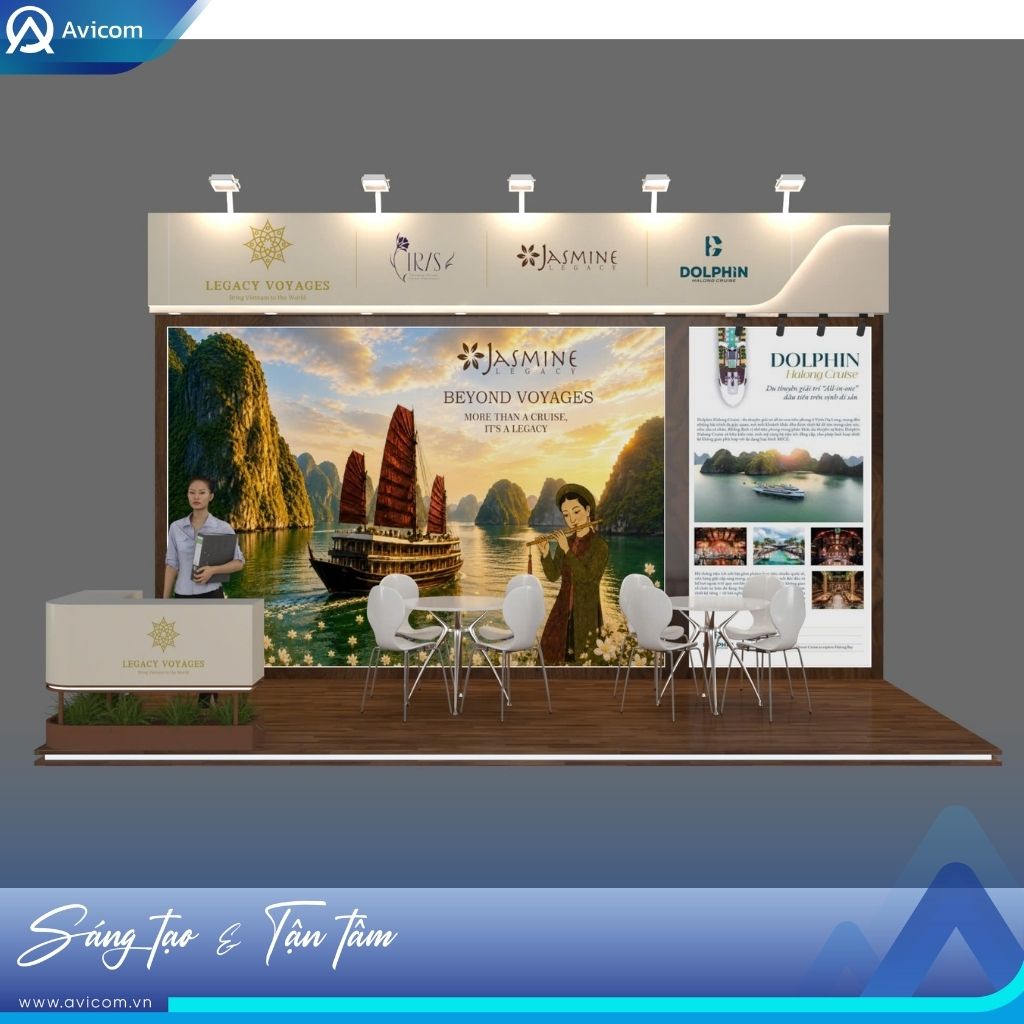 LEGACY VOYAGES tại ITE HCMC 2026 | Thiết kế gian hàng Avicom